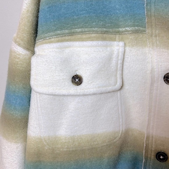 NEW Free People Ruby West Coat thermal lined shacket shirt jacket in Ivory combo - Picture 7 of 14